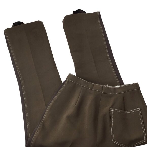 Vintage White Stag Austria Ski Pants Stirrup Stretch Brown Unisex Adults 28 x 31 - Picture 3 of 12